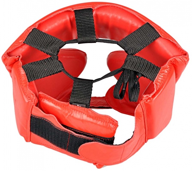Ķivere Spartan Boxing Helmet, melna/sarkana
