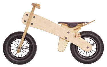 Balansinis dviratis MGS FACTORY DipDap Mini, geltonas/smėlio ruda, 10"