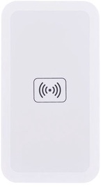 HQ Qi-1 Universal Inductive QI Wireless Charger Plate With USB Power Connection White