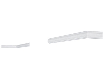Lubų apdailos juostelės Intero HW-1, balta, 200 x 1.1 cm