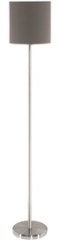 Eglo Pasteri 96378 Floor Lamp 60W E27 Nickel/Brown