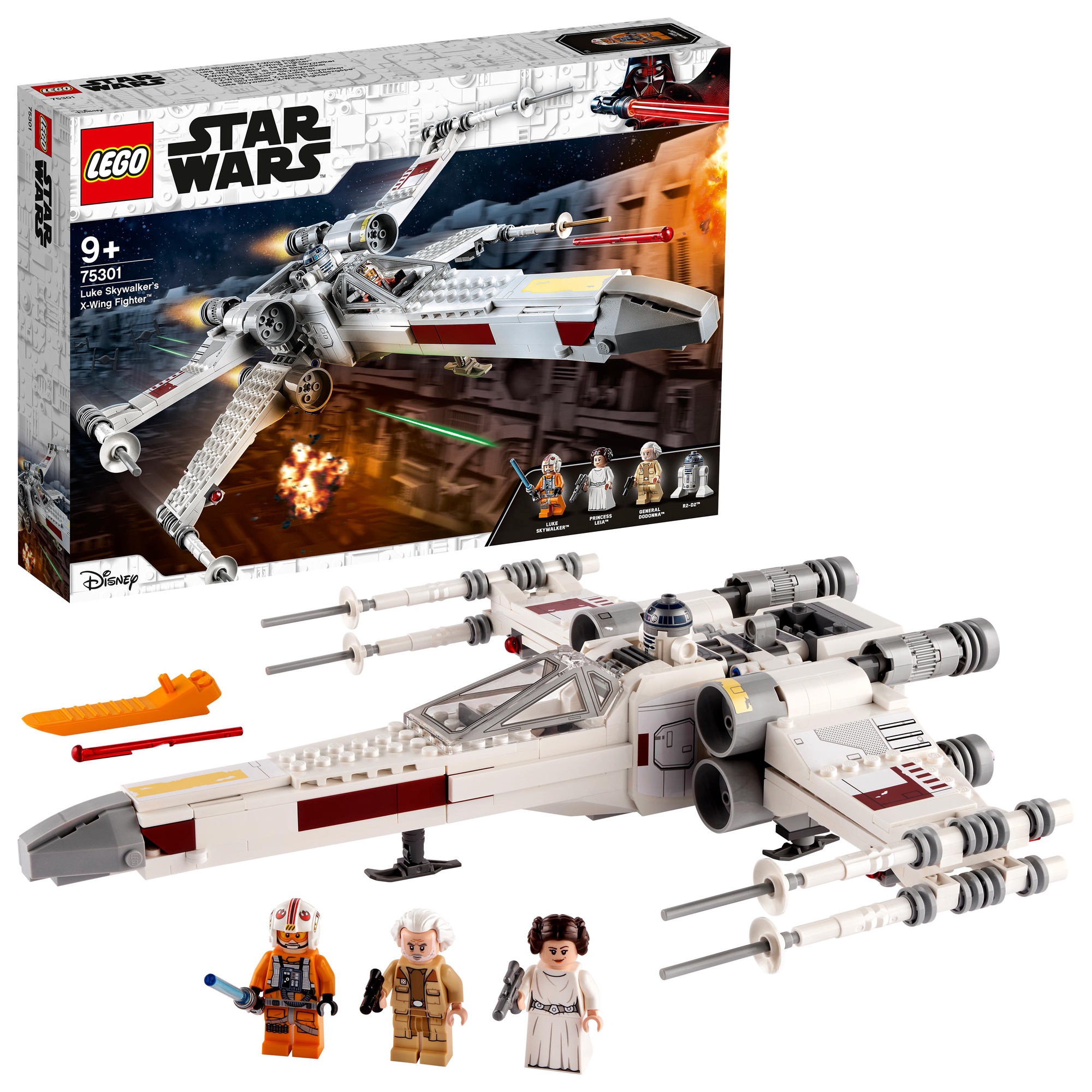 luke skywalker's x wing fighter lego