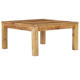 Kafijas galdiņš VLX Solid Mango Wood 246701, brūna, 800 mm x 800 mm x 400 mm