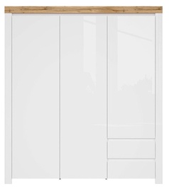 Black Red White Holten Wardrobe White
