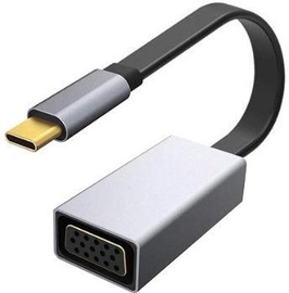 Adapteris Platinet USB-C to VGA USB-C, VGA, 0.15 m, juoda
