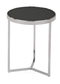 Kavos staliukas Signal Meble Delia Black, 430x430x520 mm