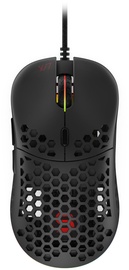 Spēļu pele Spc Gear LIX Black, vadu, optiskā