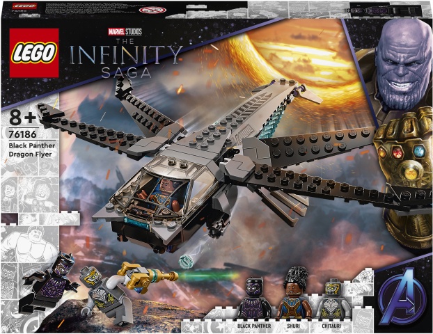 lego marvel black panther dragon flyer 76186