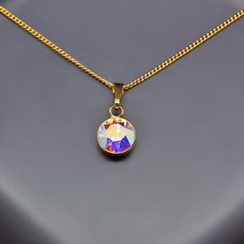 Diamond Sky Pendant Classic Aurora Borealis With Swarovski Crystals