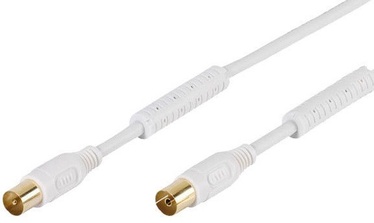 Vivanco Coaxial Cable HQ White 5m 43049