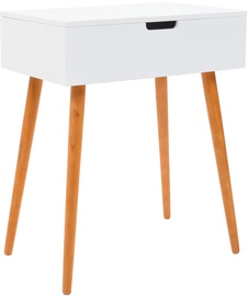 Kosmētikas galds VLX With Mirror 245751, brūna/balta, 60x40x75 cm, with mirror
