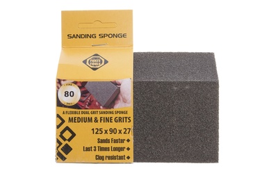 Šlifavimo kempinė Forte Tools, NR80, 125x90x26 mm, 1 vnt.
