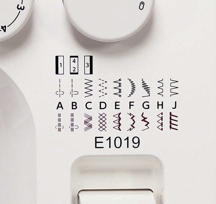 Šujmašīna Janome Juno E1019, elektromehānisks