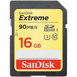 SanDisk Extreme SDHC 16GB UHS-I U3 Class 10 Pack of 2