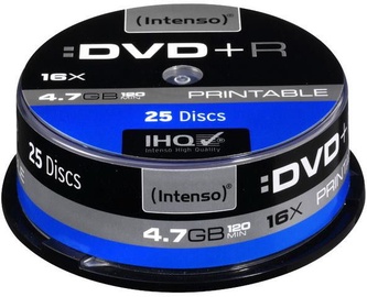 Intenso DVD+R Printable 16x 4.7GB 25pcs. Cake Box 4811154
