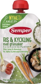 Semper Puree From 6 Months 120g Rice And Chicken With Vegetables