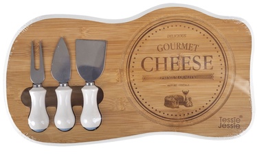 Home4you Gourmet Bamboo Cheese Cutting Set