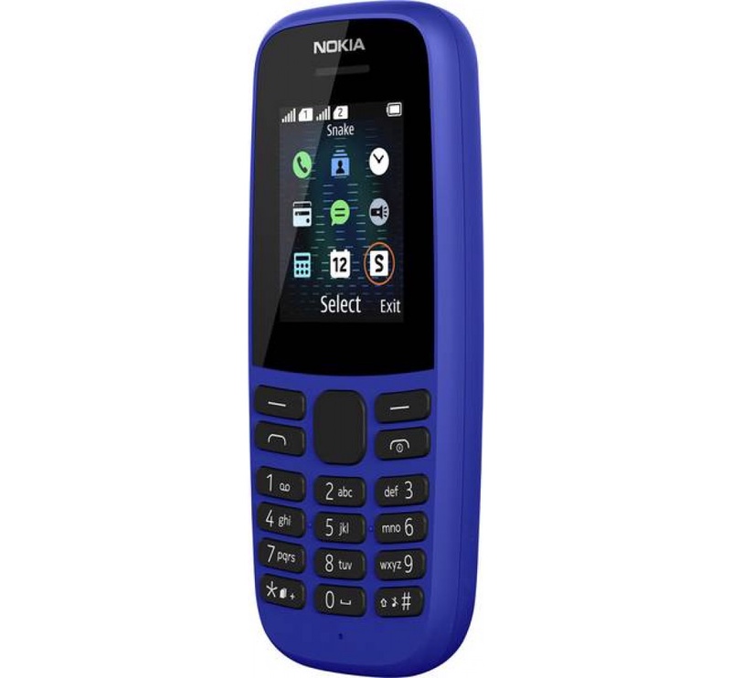 Мобильный телефон Nokia 105 2017, синий, 4MB/4MB