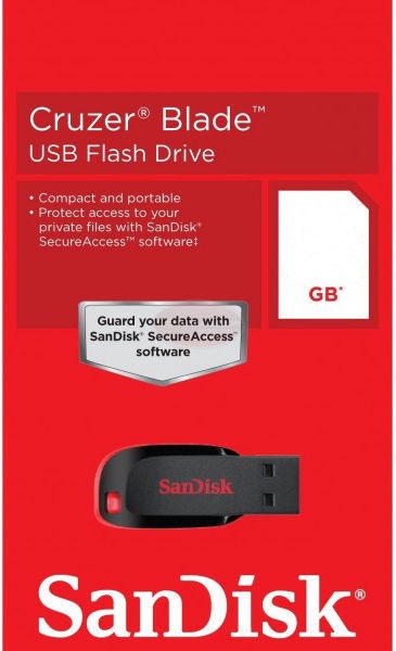 USB zibatmiņa SanDisk Cruzer Blade, sarkana, 32 GB