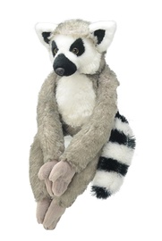Mīkstā rotaļlieta Wild Planet Lemur, pelēka, 40 cm