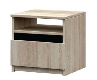 Idzczak Meble Milan Bedside Table Sonoma Oak/Black