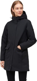 Audimas Long Water Repellent Womens Parka Black S