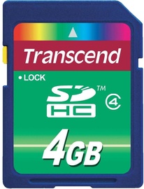 Transcend 4GB SDHC Class 4