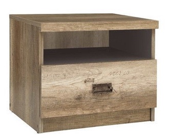 Naktinis staliukas Black Red White Malcolm Canyon Oak