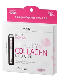 Пищевая добавка VPLab Ultra Women’s Beauty Liquid Collagen, 0.1 л x 10