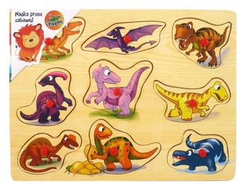 Brimarex Wooden Puzzle Dinosaurs 9pcs 9684