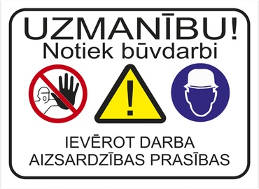 Предупредительный знак, 0.44 м x 46 см