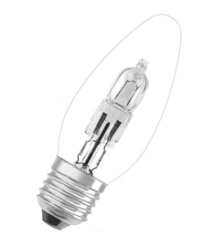 Лампочка Osram Галогеновая, теплый белый, E27, 30 Вт, 405 лм
