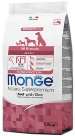 Сухой корм для собак Monge ALL BREEDS Adult Monoprotein, говядина, 12 кг