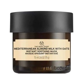 Veido kaukė The Body Shop Mediterranean Almond Milk With Oats Instant Soothing Mask, 75 ml
