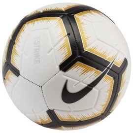Nike Strike Soccer Ball White/Black/Gold Size 5