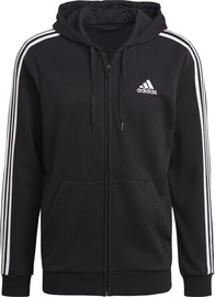 Žakete Adidas Essentials French Terry 3-Stripes Full-Zip Hoodie GK9032 Black XL