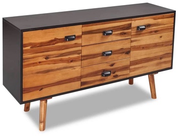 Комод VLX Sideboard 243900, коричневый/черный, 115x35x70 см