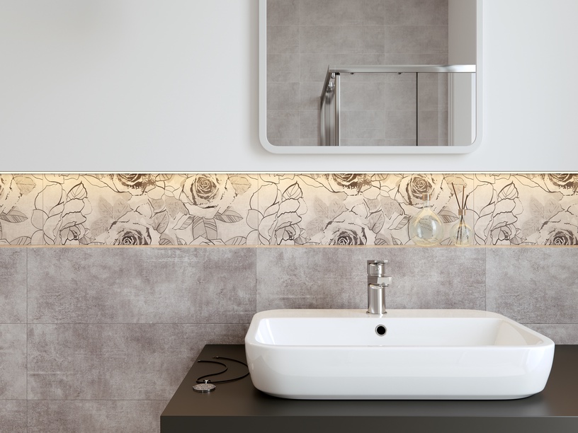 Плитка Cersanit Wall Tiles Snowdrop 20x60cm Light Grey