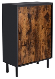 Apavu plaukts Songmics Rustic, brūna/melna, 700 mm x 350 mm x 1000 mm
