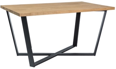 Signal Meble Table Bernardo Dab/Black 180x90cm
