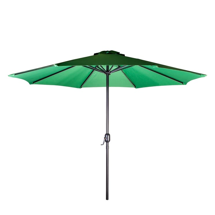 Pludmales lietussargs Home4you, 270 cm, zaļa