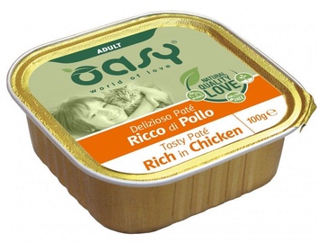 Oasy Tasty Pate Rich In Chicken Adult Cat Wet Food 100g