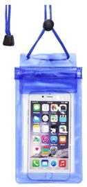 TakeMe Universal Waterproof Slim Case With Zipper For Mobile Devices 6'' Blue