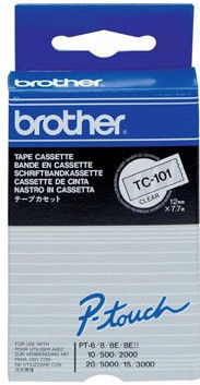 Этикет-лента для принтеров Brother TC-101, 800 см