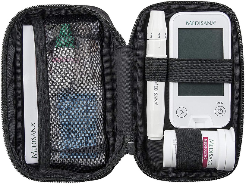 Glikometrs Medisana, 50 mm x 98 mm x 11 mm