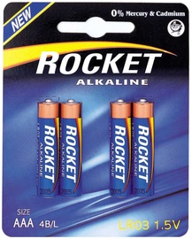 Rocket LR03-4BB AAA Batteries 4x