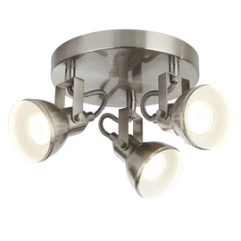 Retro stiliaus kryptinis šviestuvas Searchlight Focus 1543SS, 3 x 10W GU10