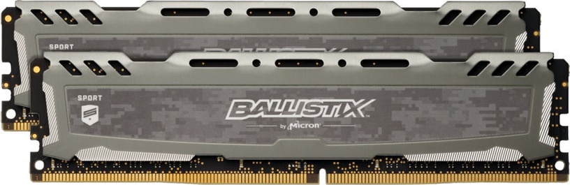 Operatyvioji atmintis (RAM) Crucial Ballistix Sport LT Gray, DDR4, 16 GB, 3000 MHz