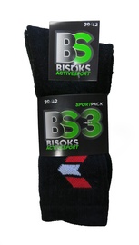 Zeķes Bisoks Sport 11011K Black, 39-42, 3 gab.