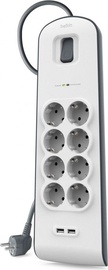 Belkin Surge Protector BSV804VF2M 2m Gray